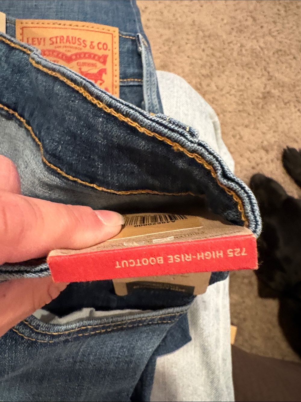 Levi's Medium Blue High-Rise Bootcut Jeans - Picture 4 of 8